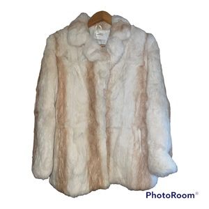Vintage Genuine Rabbit Fur Coat Size  Medium